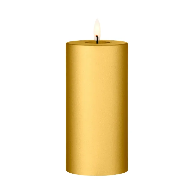 ester & erik ester & erik bloklys LED 90 Gold Metallic, 15 cm