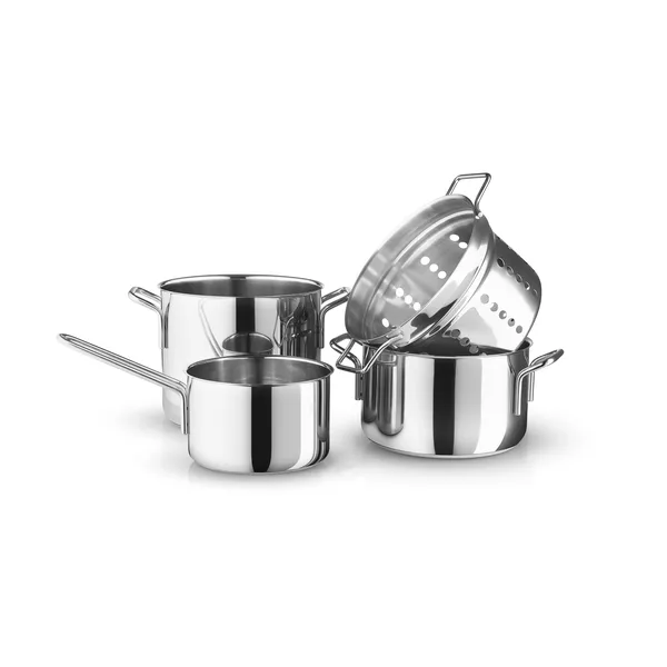 Eva Trio Stainless Steel grytset 4 delar, Rostfritt stål