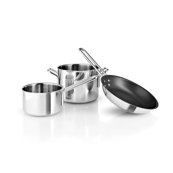 Eva Trio Stainless Steel starter set 3 delar, Rostfritt stål