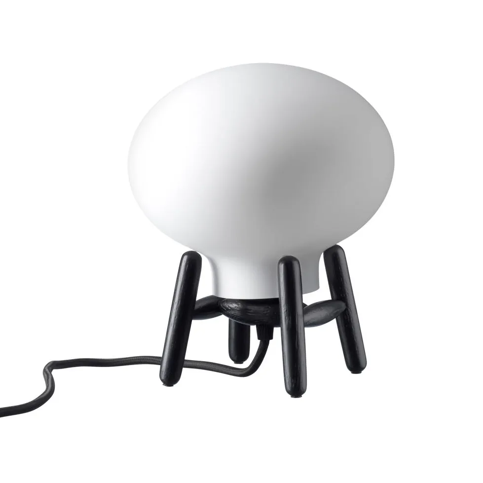 FDB Møbler Lampe de table U6 Hiti Mini Opal glass-oak black painted