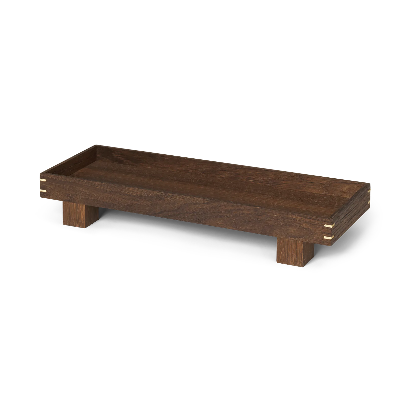 Ferm Living Bon træbakke X-Small Smoked oak