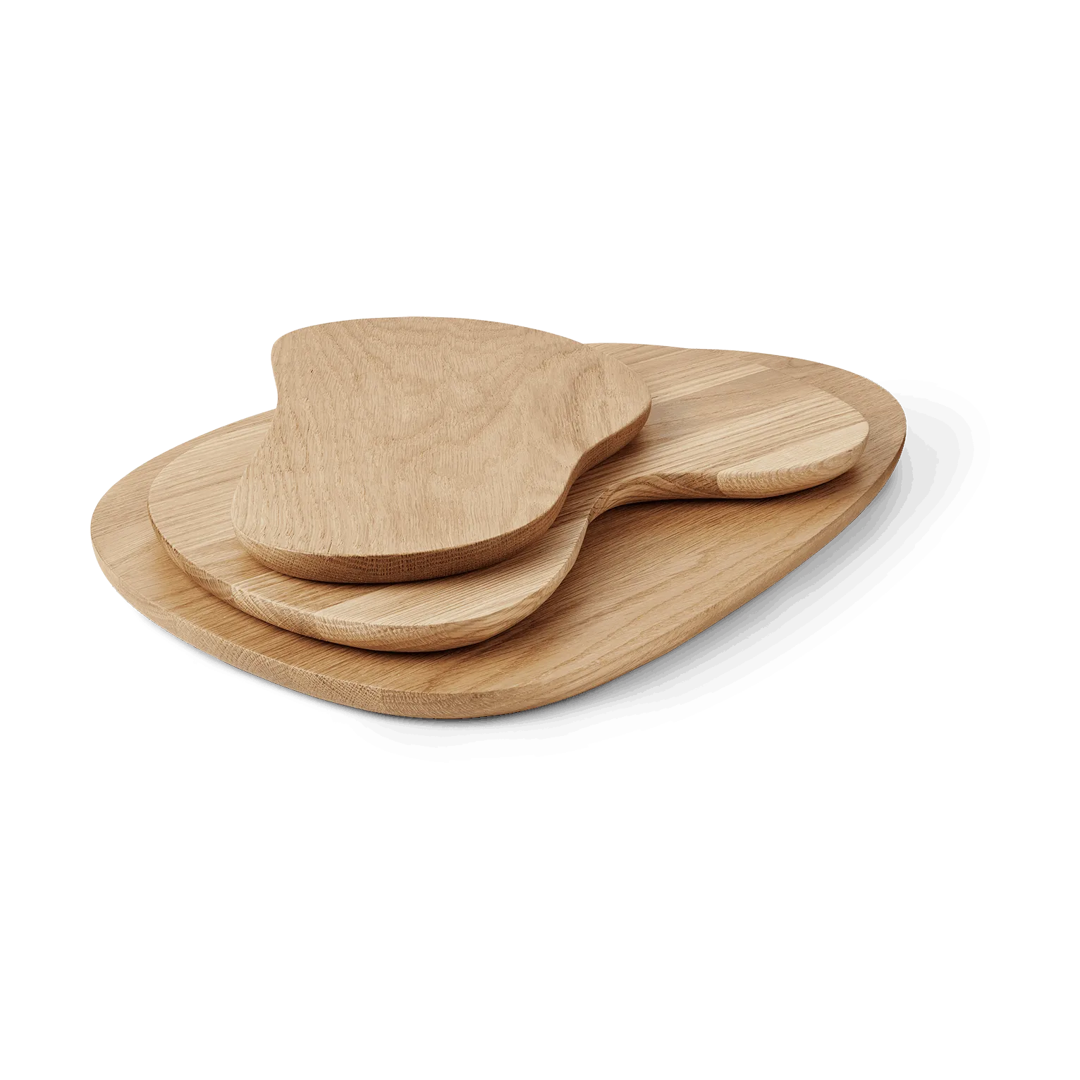 Ferm Living Cairn skærebræt 3 dele Oak