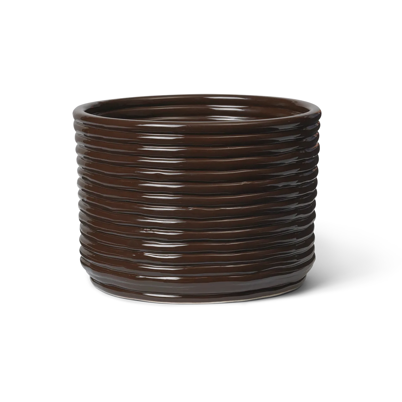 Ferm Living Corduroy blomsterkrukke Ø20x15 cm Carob Brown
