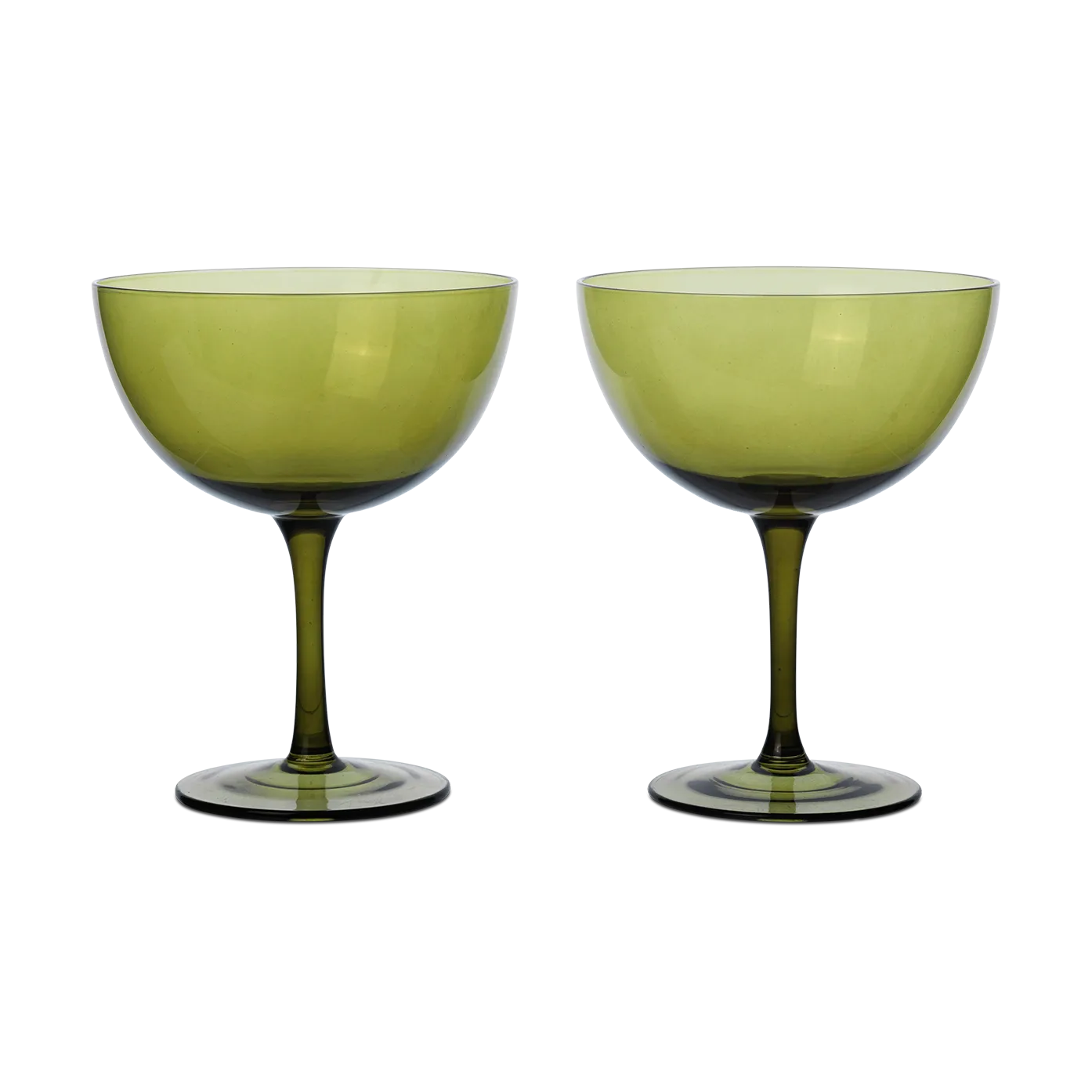 Ferm Living Host cocktailglass 24 cl 2-pakning Moss green