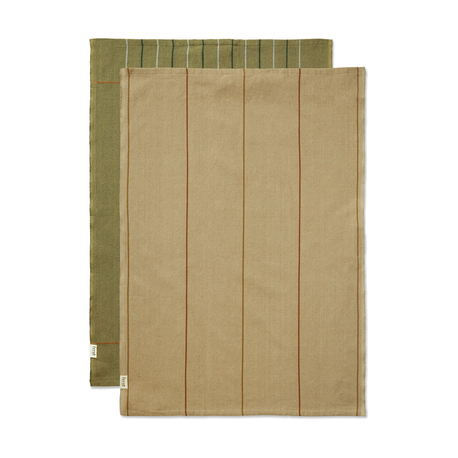 Ferm Living Ito viskestykke 50x70 cm 2-pak Seaweed-flax