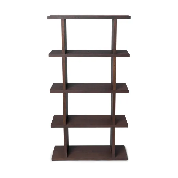 Kona bokhylla 1x4, Dark stained