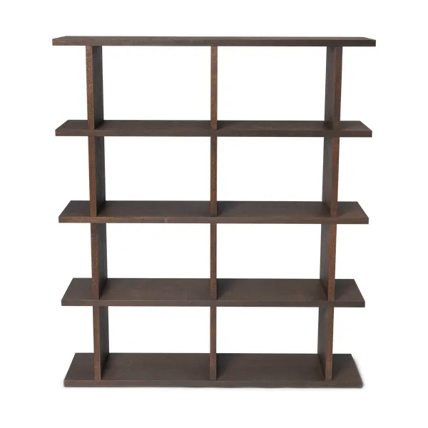 Kona bokhylla 2x4, Dark stained