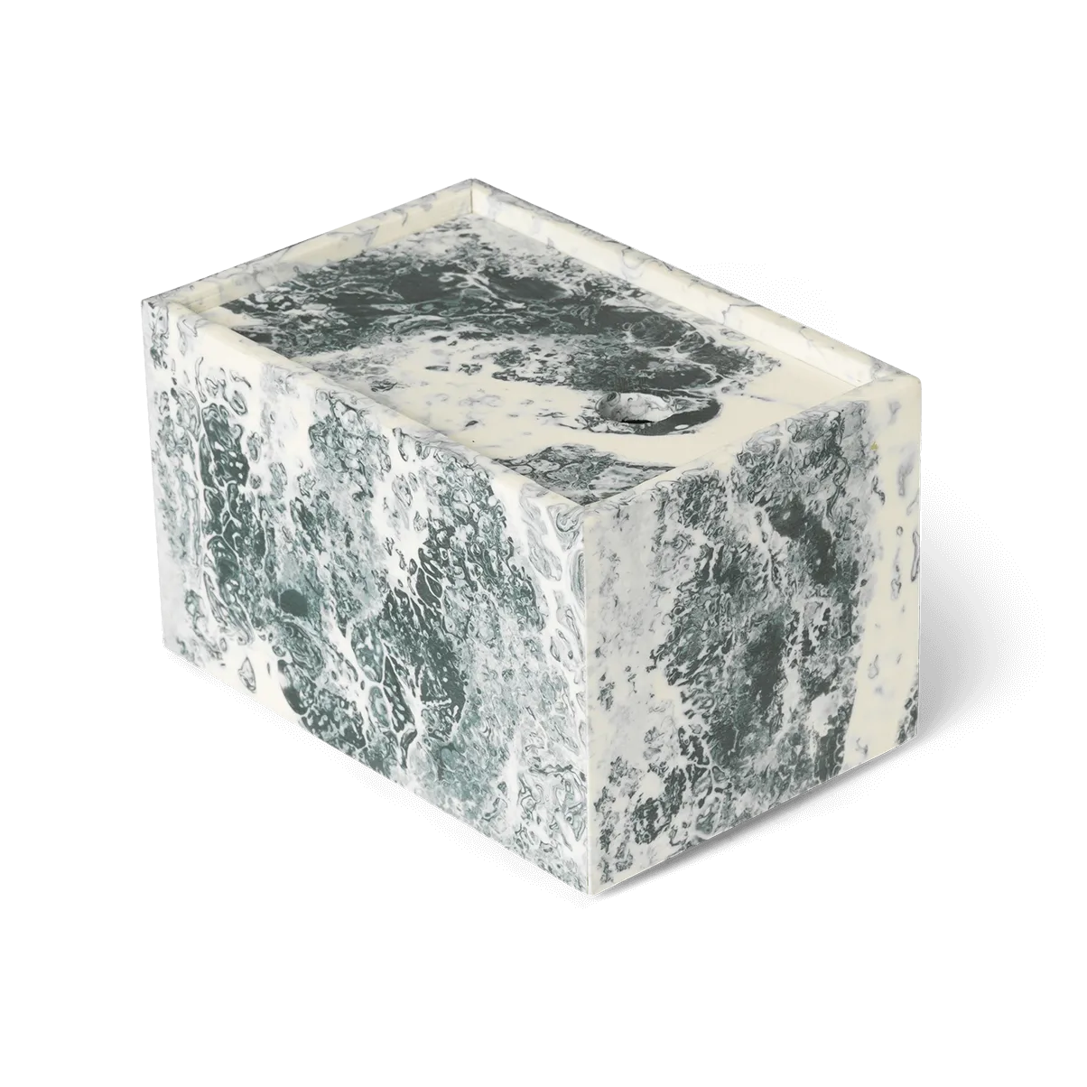 Ferm Living Mist opbevaringsboks 10x15 cm Emerald-off white