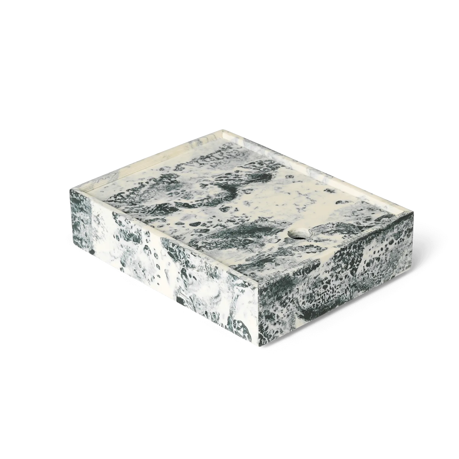 Ferm Living Mist opbevaringsboks 15x20 cm Emerald-off white