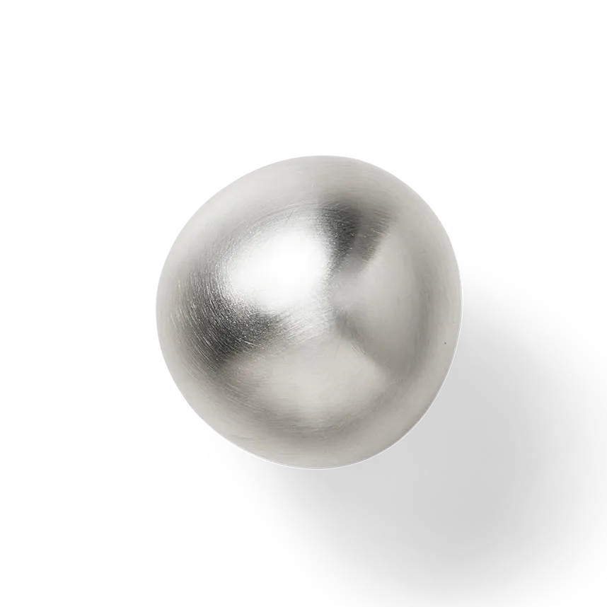 Ferm Living, Mushroom Krog - Brushed Stainless Steel