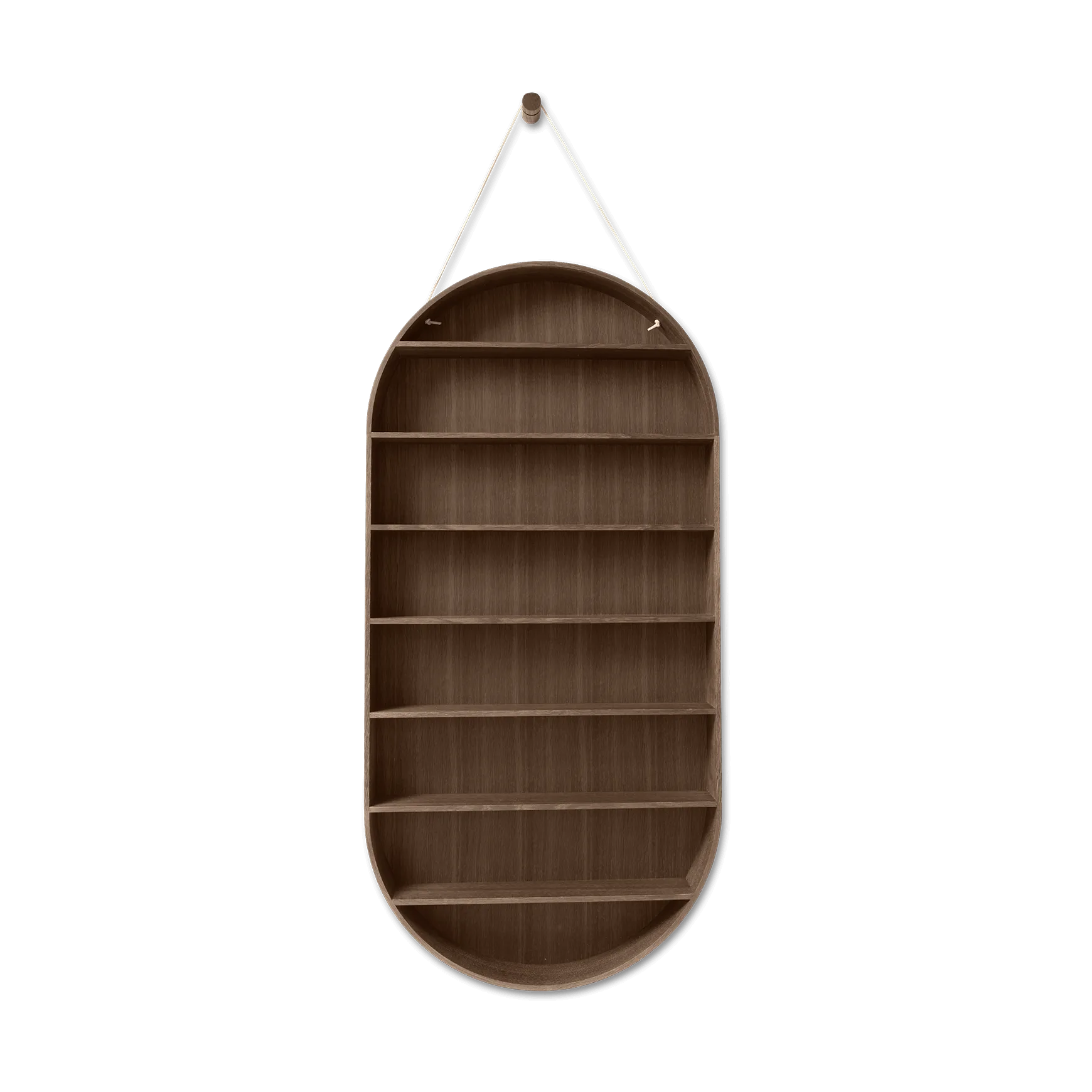Ferm Living, Oval Dorm Reol - Smoked Oak