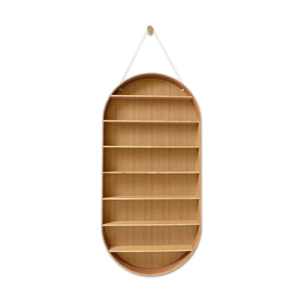 Oval Dorm hylla, Oiled oak