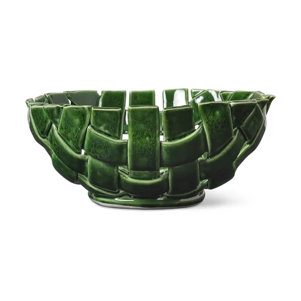 Plait skål Ø24 cm, Emerald