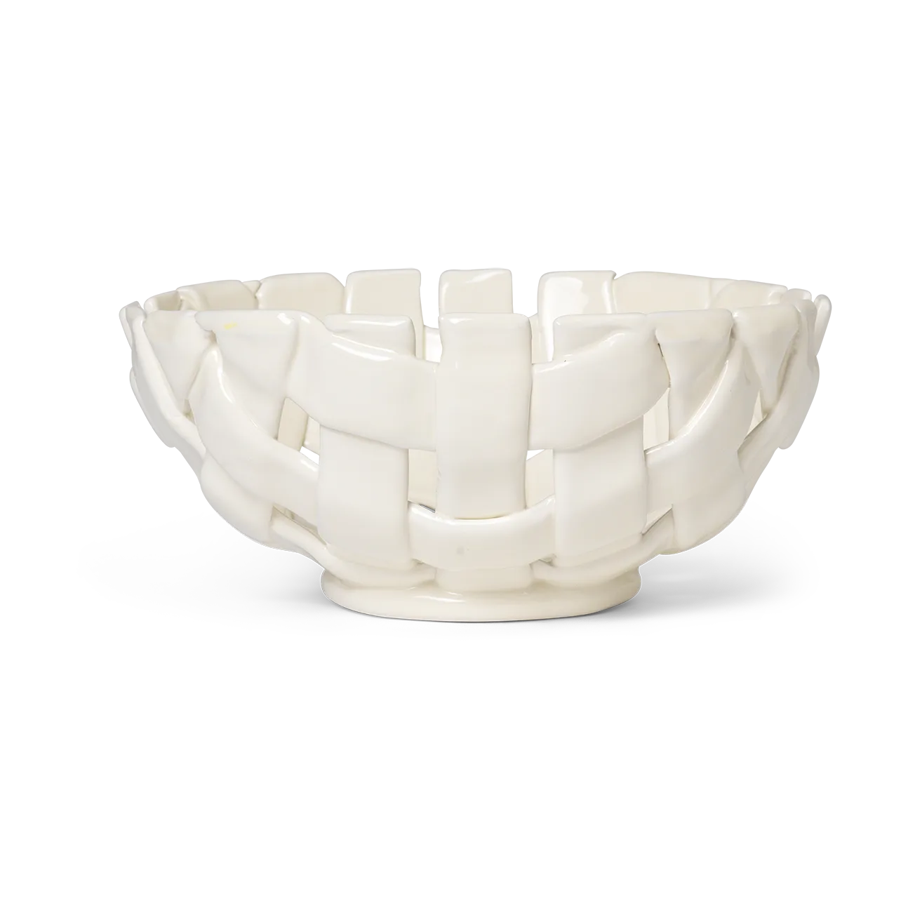 Ferm Living Plait skål Ø24 cm Off white