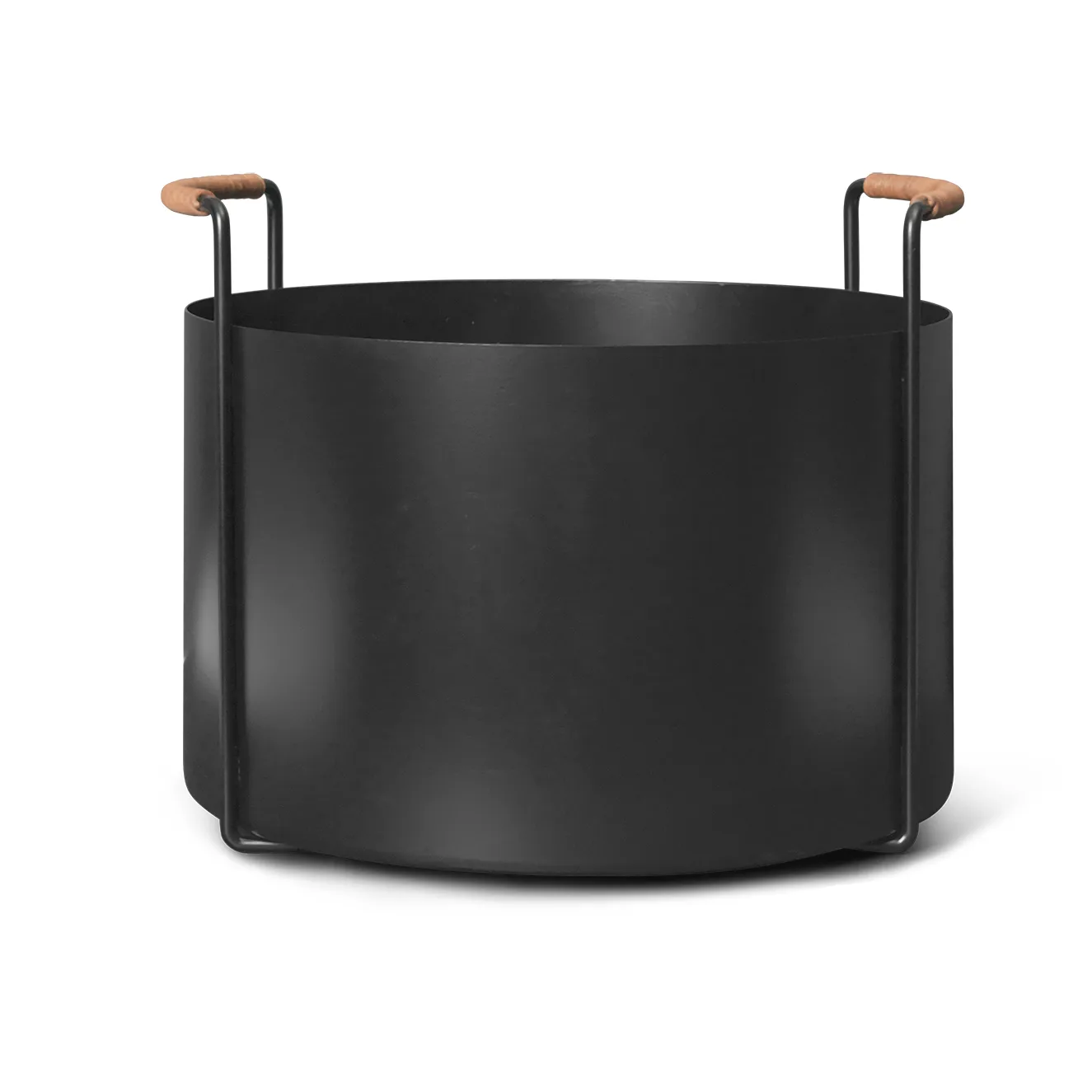 Ferm Living Port brændekurv, 42x40x32,4 cm Black