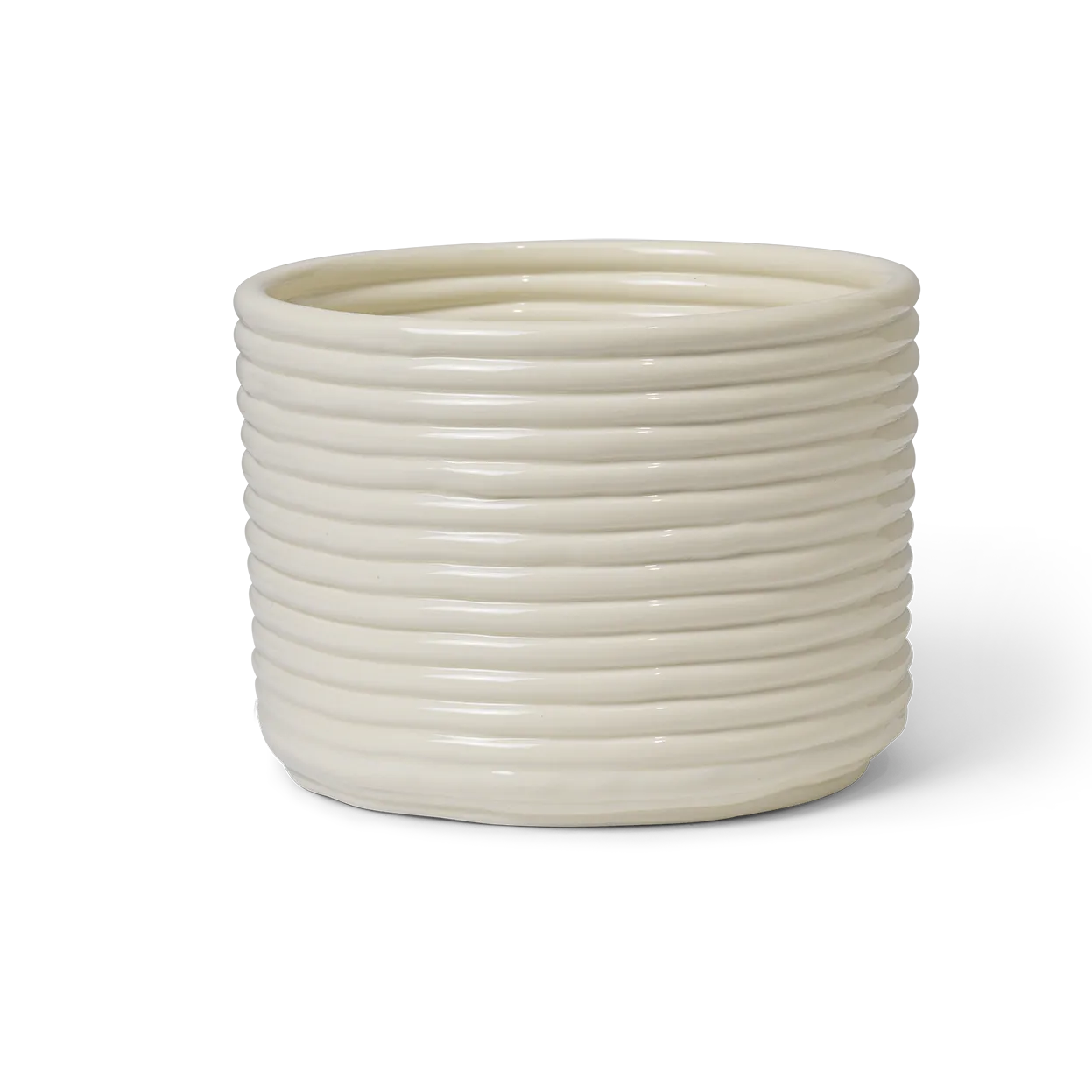 Ferm Living Pot Corduroy Ø20x15 cm Off white