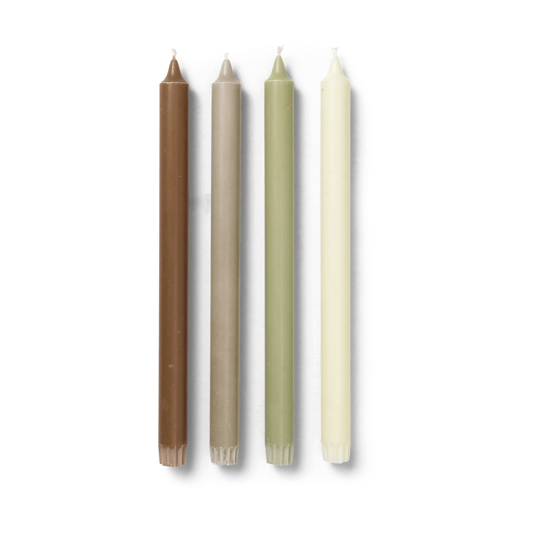 Ferm Living Pure candles 4-pak Botanic blend