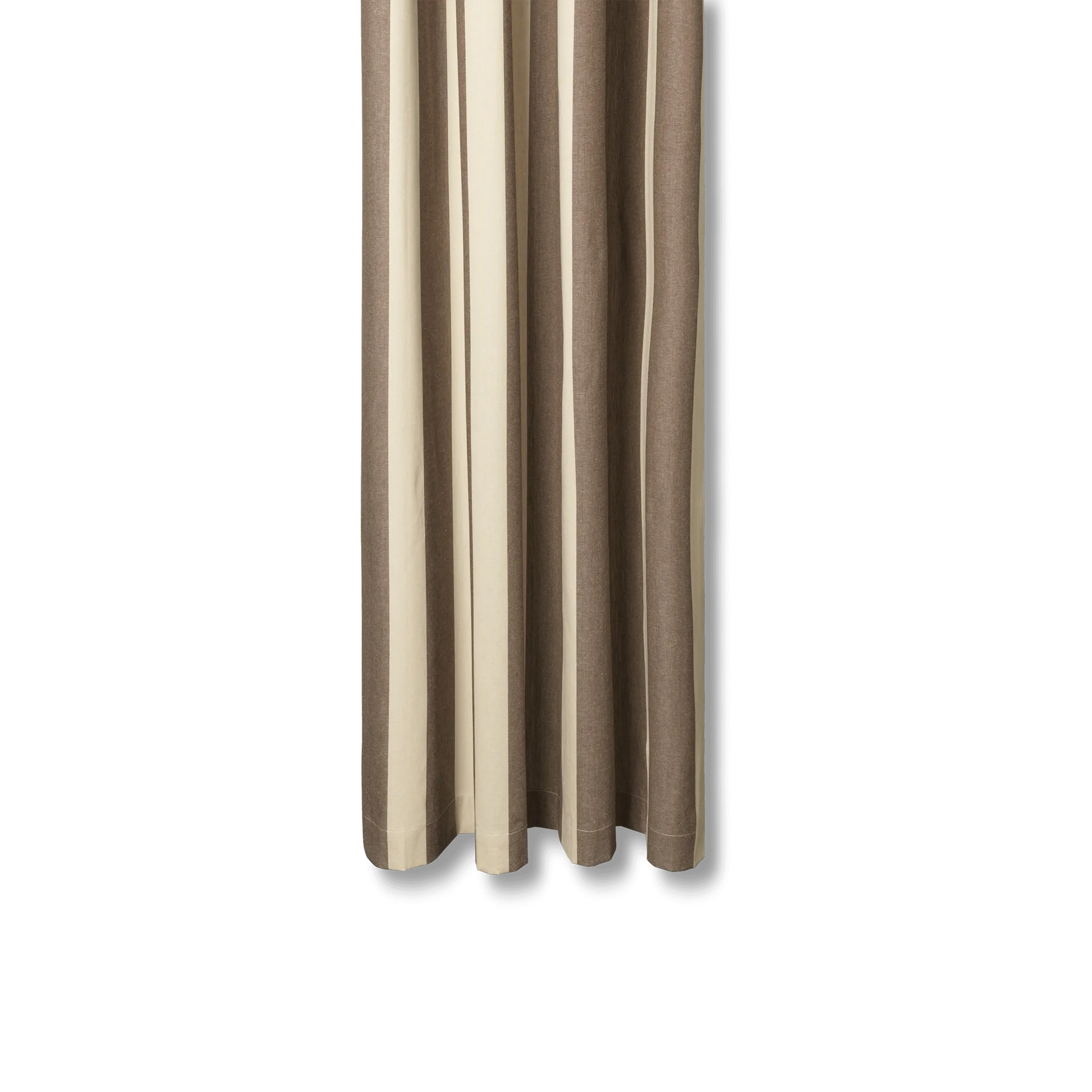 Ferm Living Rideau de douche Chambray Carob brown-parchment