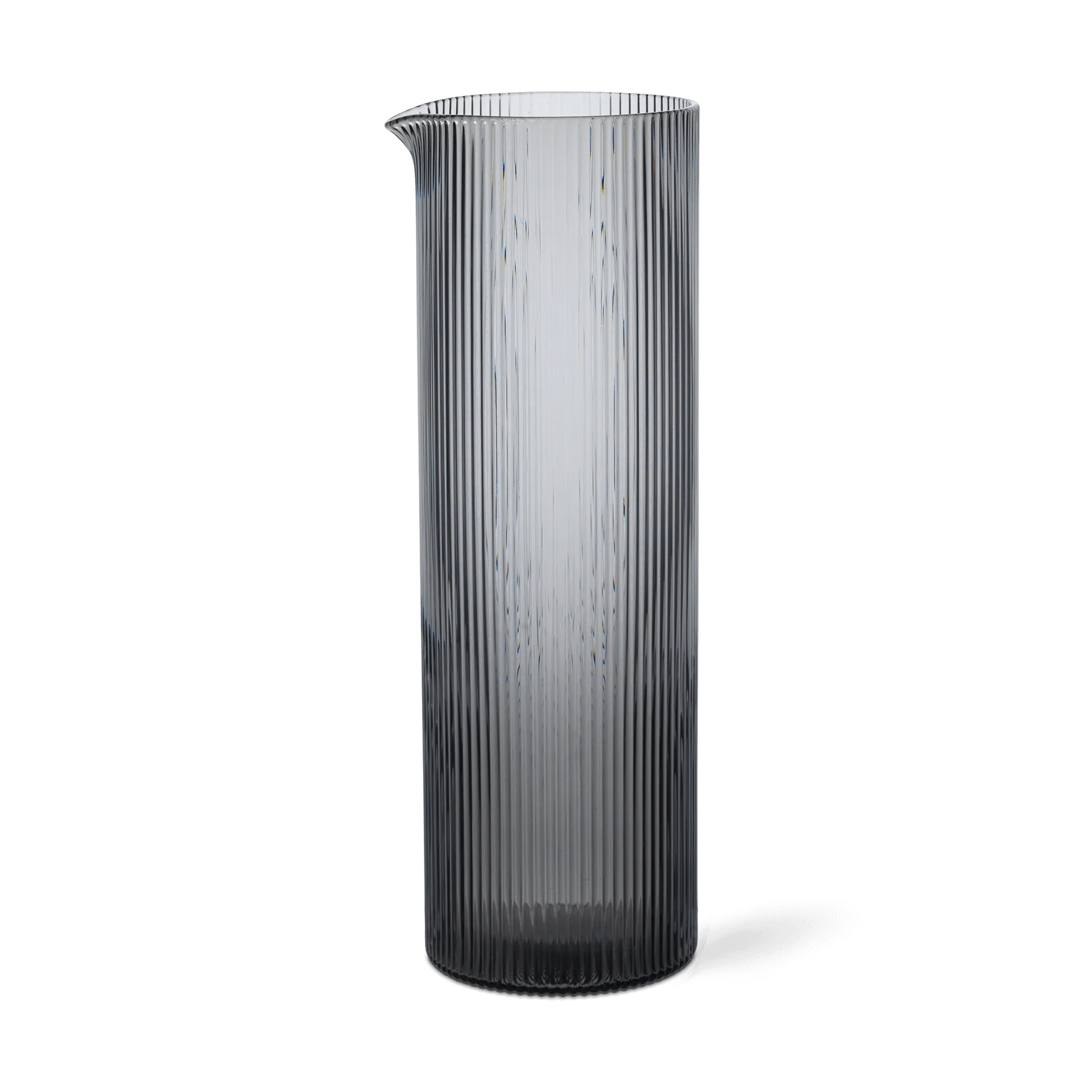 Ferm Living Ripple vandkaraffel 1,12 L Smoked grey