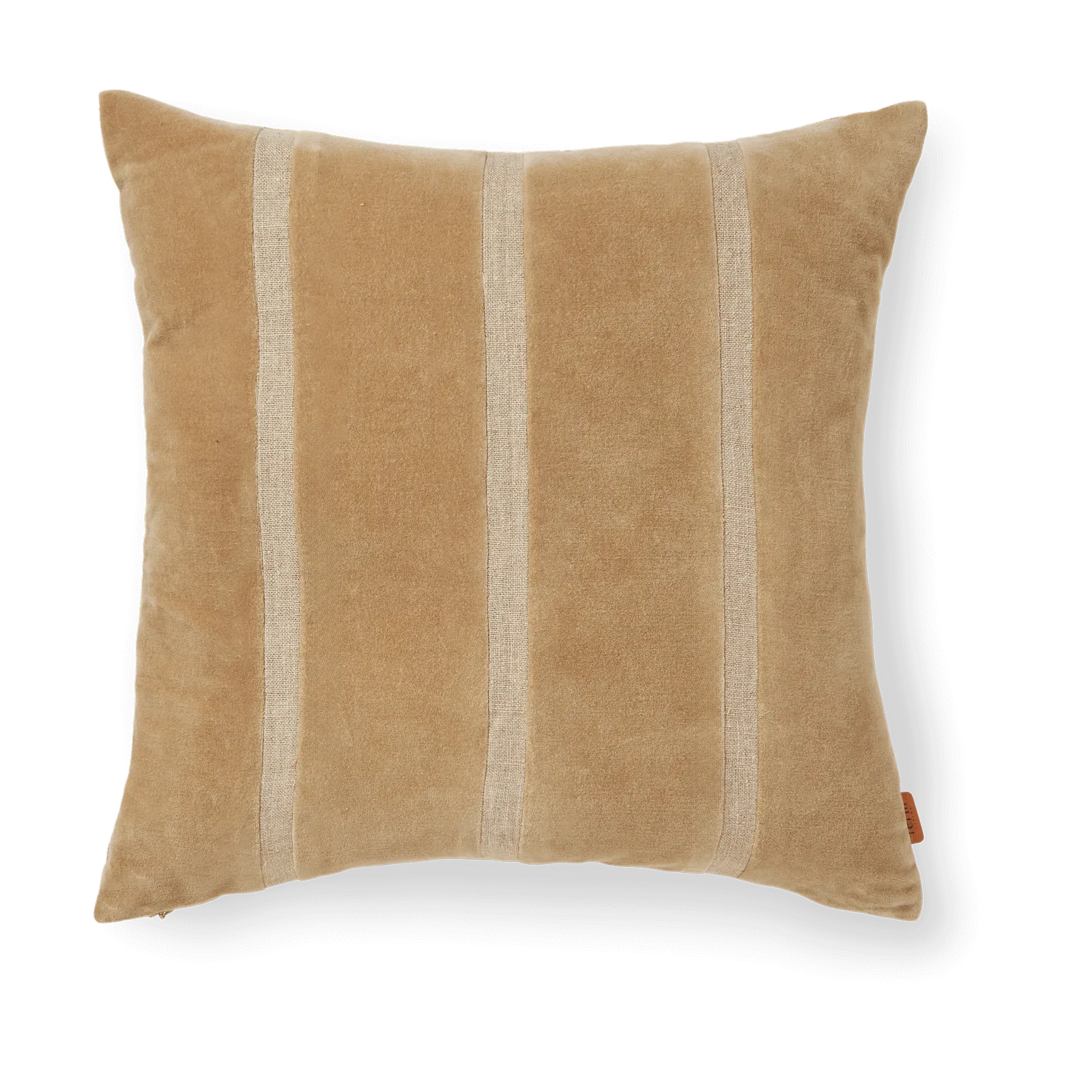 Ferm Living Taie Senti Stripe cm Dark sand-linen