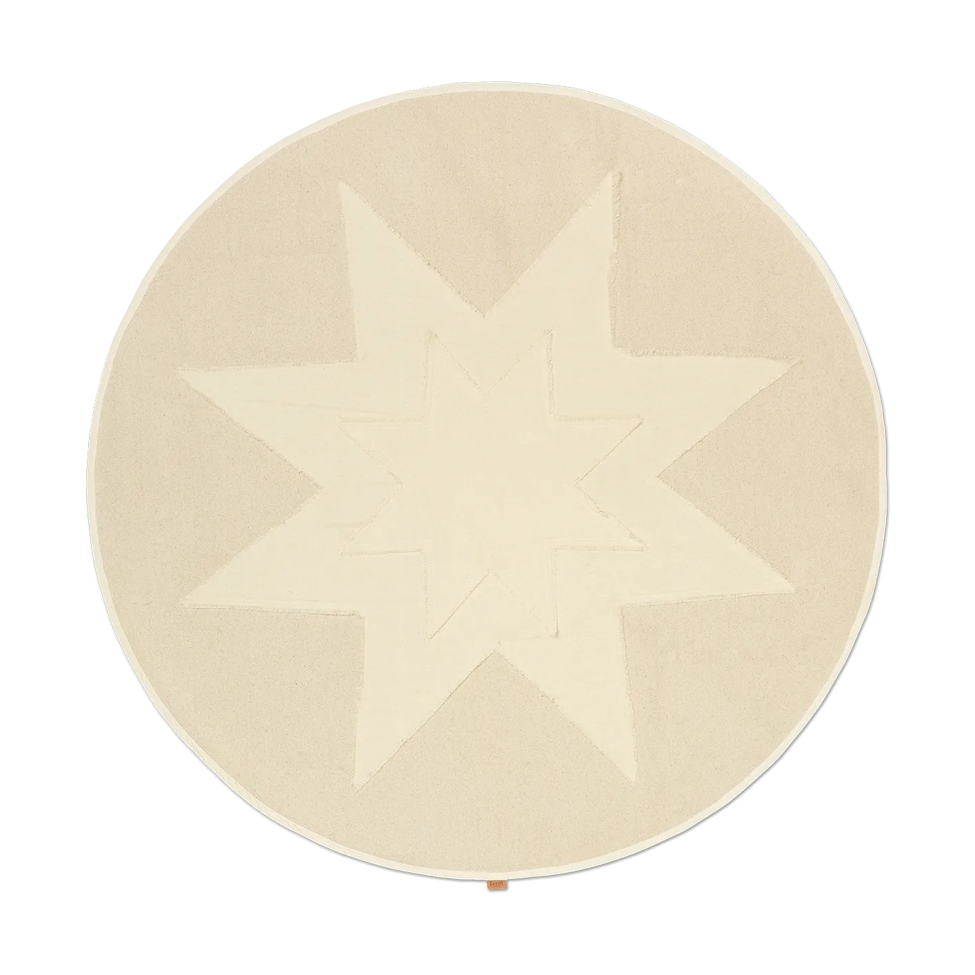 Ferm Living Tapis de sapin de Noël Vela Star Natural
