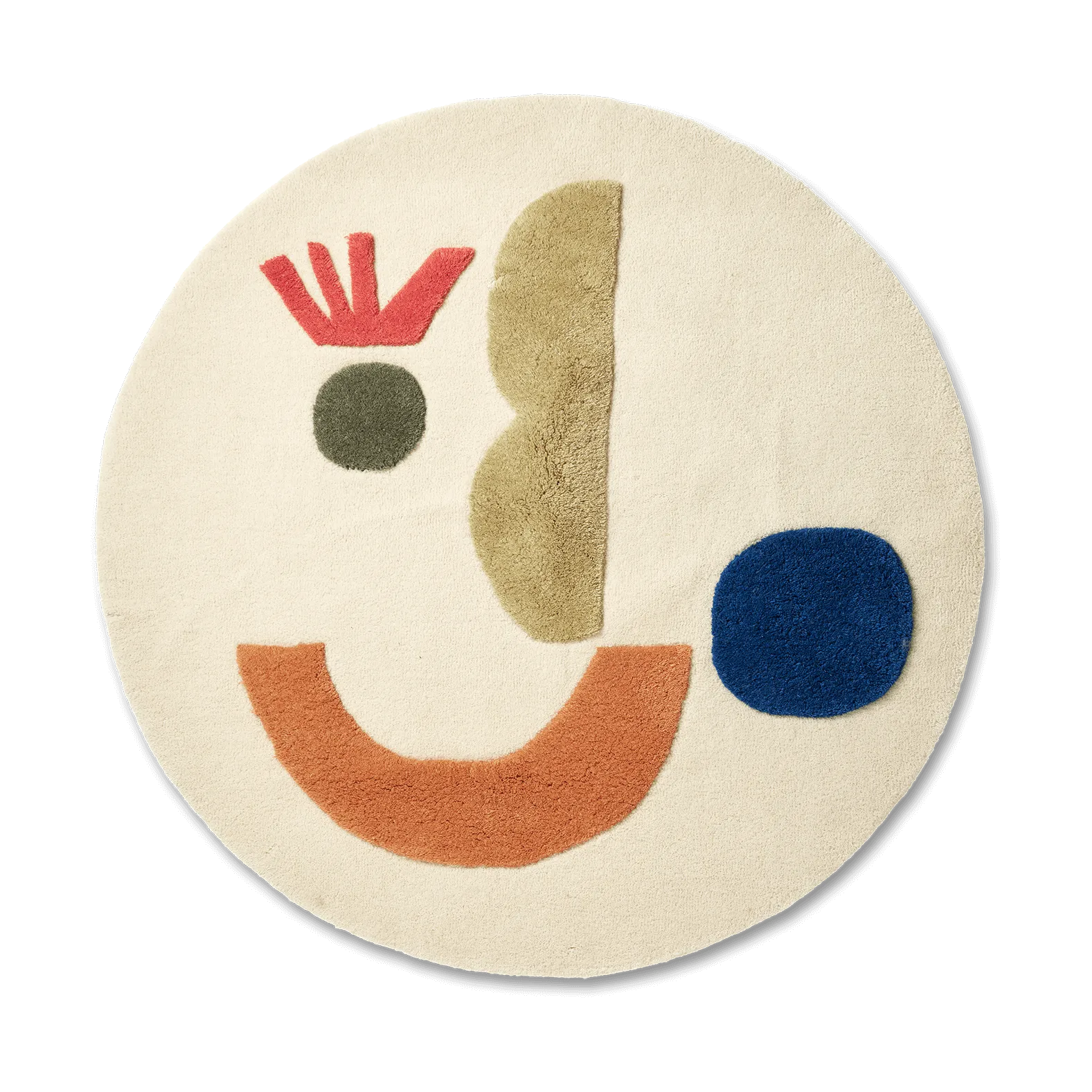 Ferm Living Tapis touffeté Panto Off white, Ø