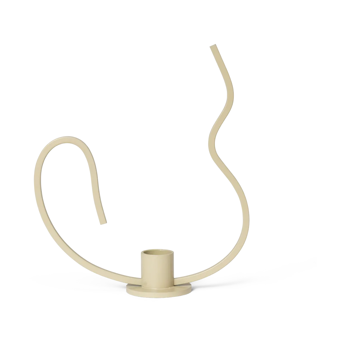 Ferm Living, Valse Lysestage lav Cashmere