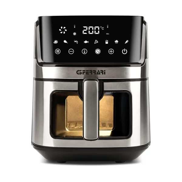 Friggisano visual air fryer 6,5 l, Silver