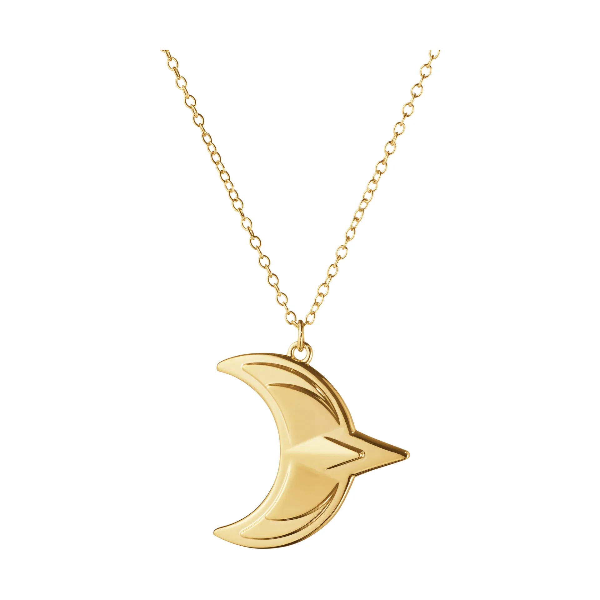 Georg Jensen Ornement de Noël lune 2024 Plaqué or