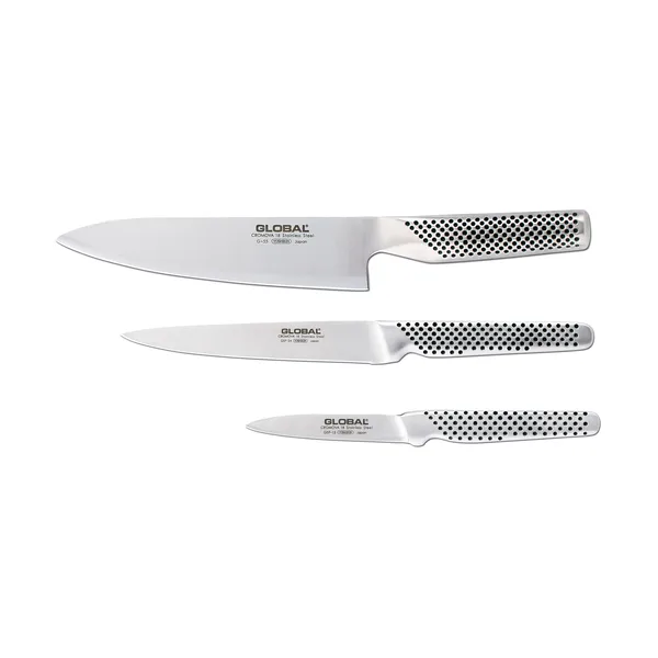 Global G-551524 knivset 3-knivar, Rostfritt stål