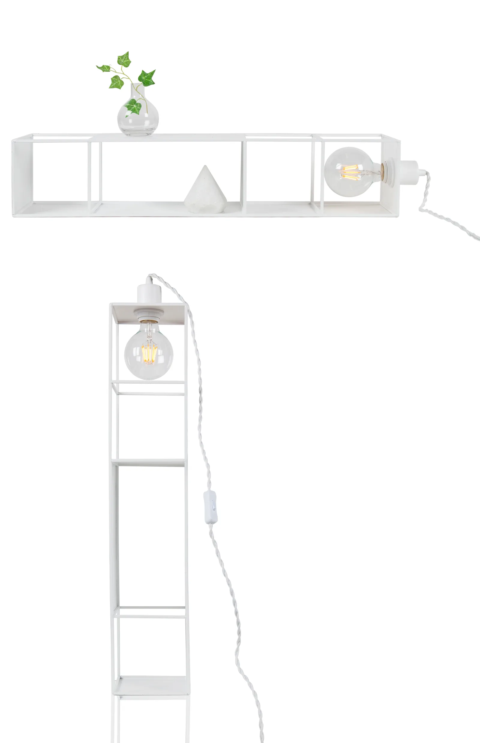 Globen Lighting Shelfie Long væglampe Hvid