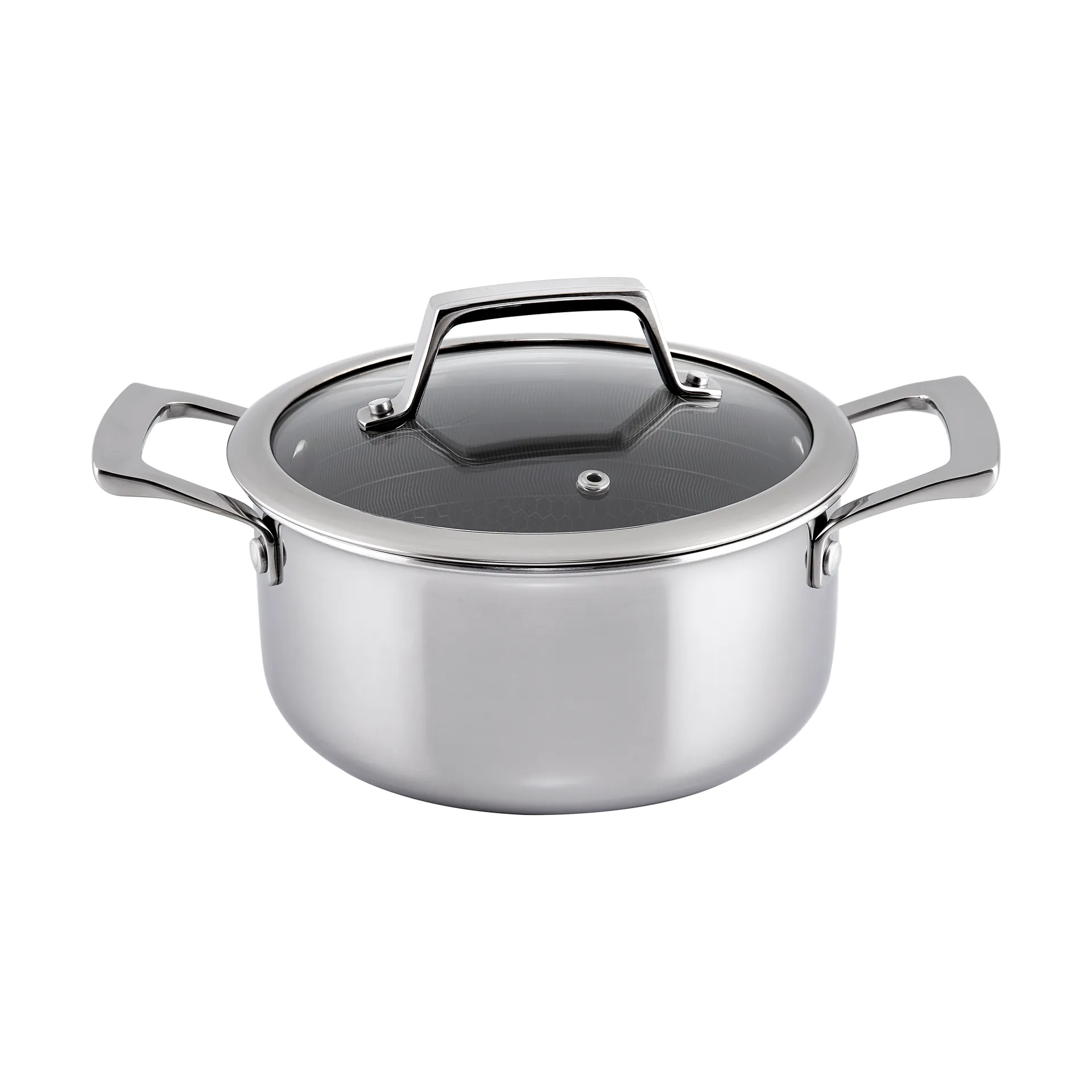 Hâws Hâws Santo hybrid coating gryta med lock 2,2 L Rostfritt stål