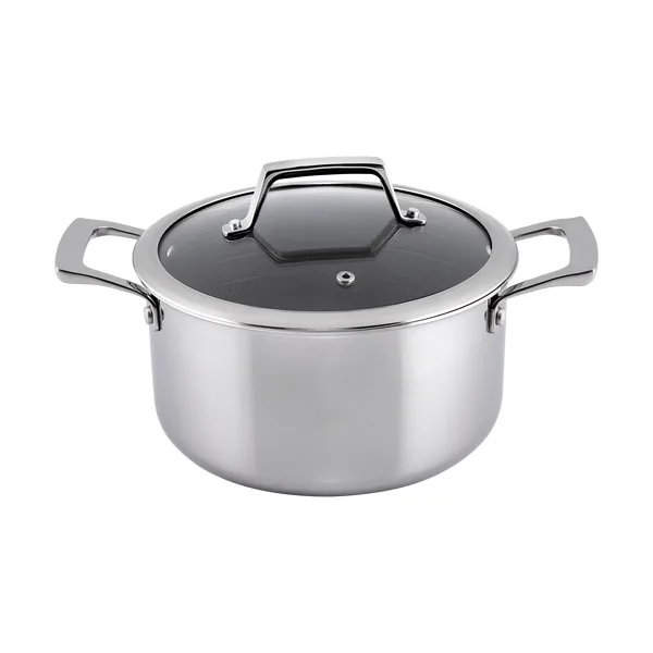 Hâws Santo hybrid coating gryta med lock 3,4 L, Rostfritt stål