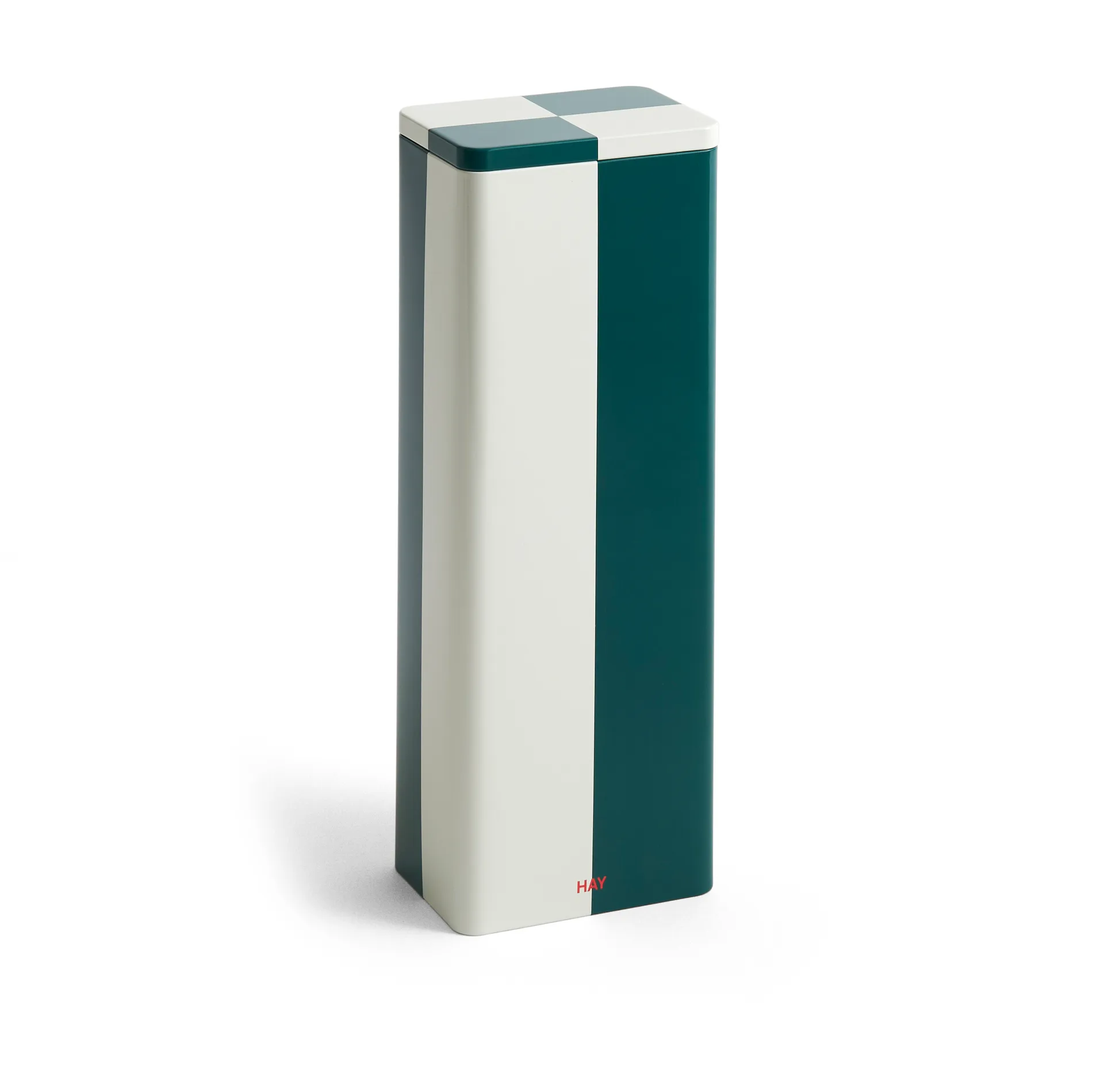 HAY Bocal Tin Container Slim green-off white