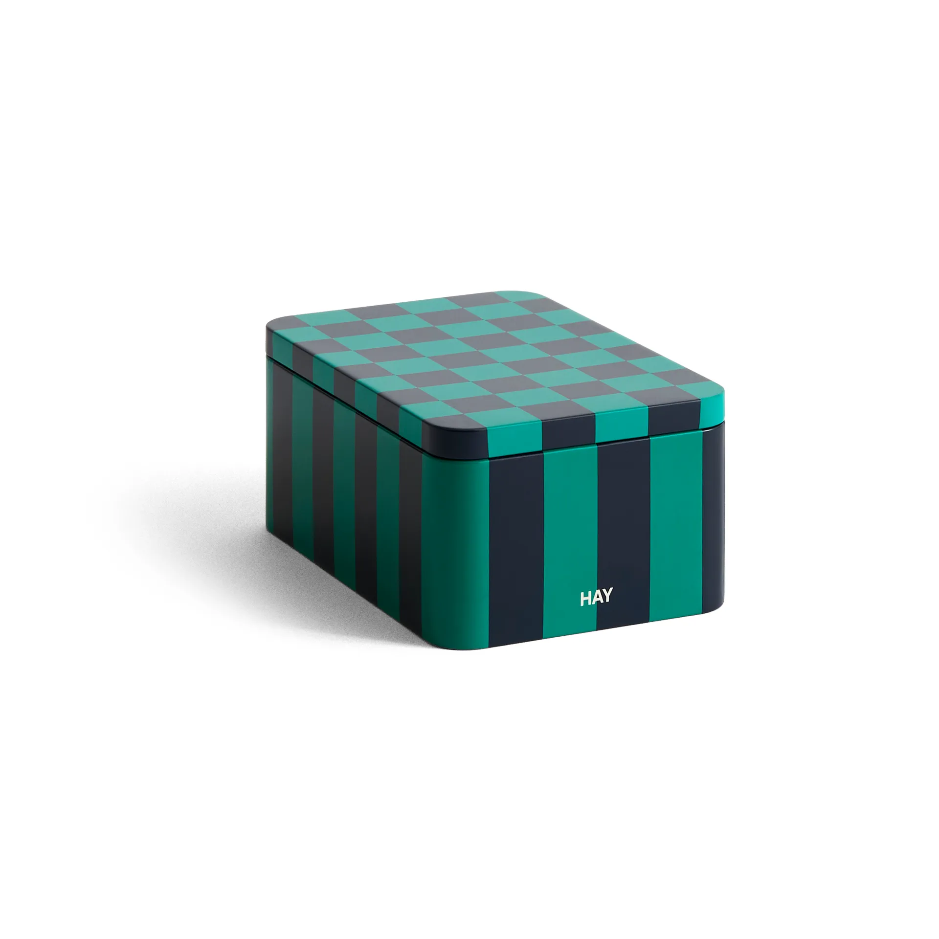 HAY Bocal Tin Container small Green-dark blue