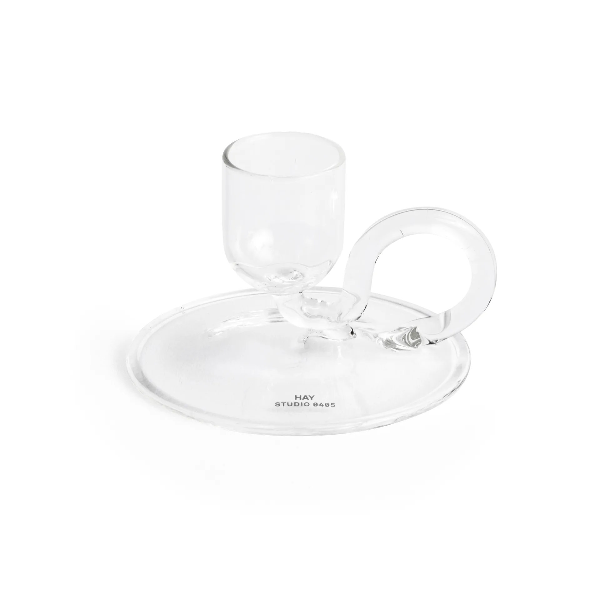 HAY Bougeoir Tiny curved Clear
