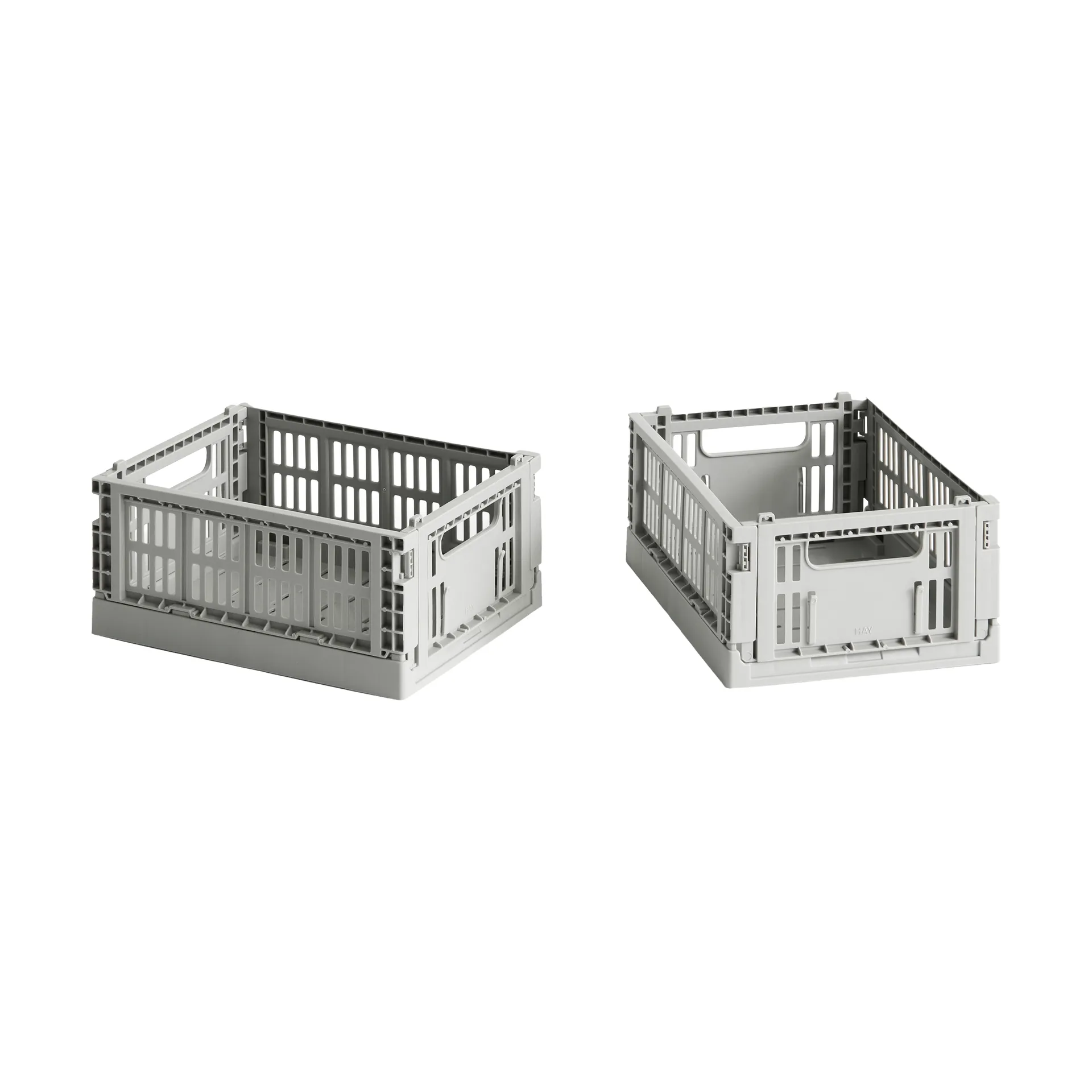 HAY HAY Colour Crate Mini cm, lot de 2 Light grey