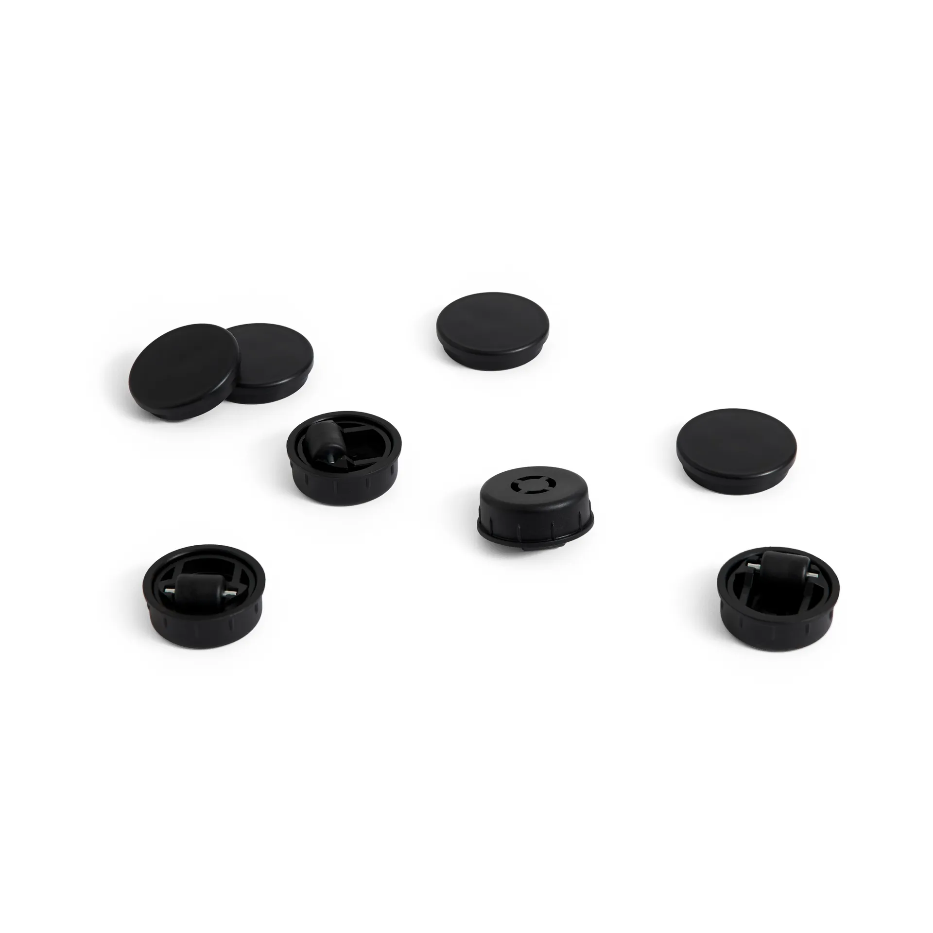 HAY Pack de 4 pieds et roues Facet Cabinet Black