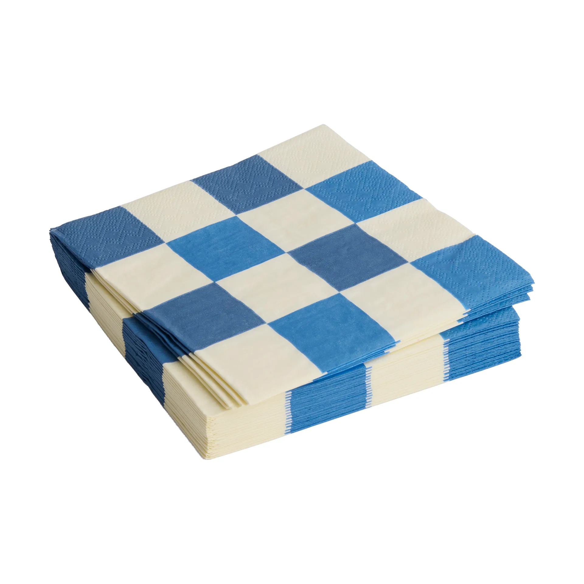 HAY Pattern Lunch Check servietter 33x33 cm 20-pak Off white-blue M