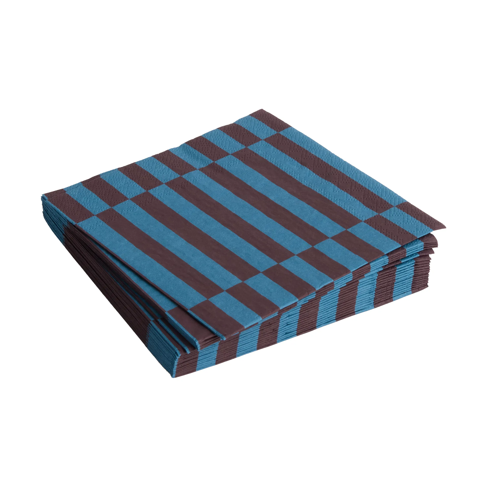 HAY Pattern Lunch Stripe servietter 33x33 cm 20-pak Anthracite-bordeaux pillar