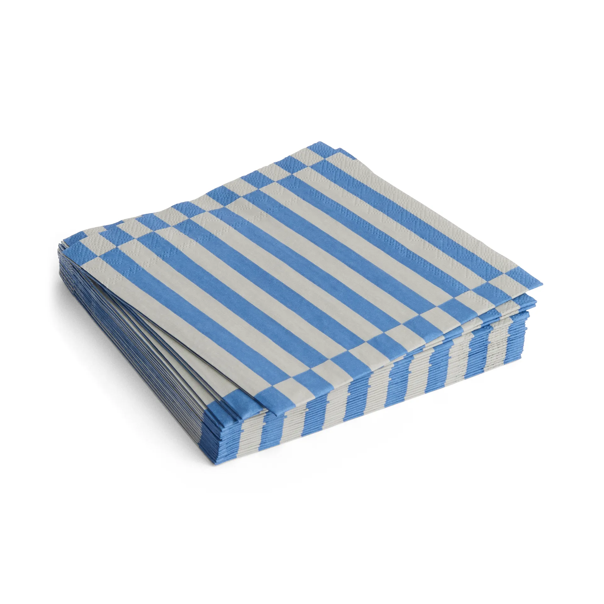 HAY Pattern Lunch Stripe servietter 33x33 cm 20-pak Grey-blue pillar