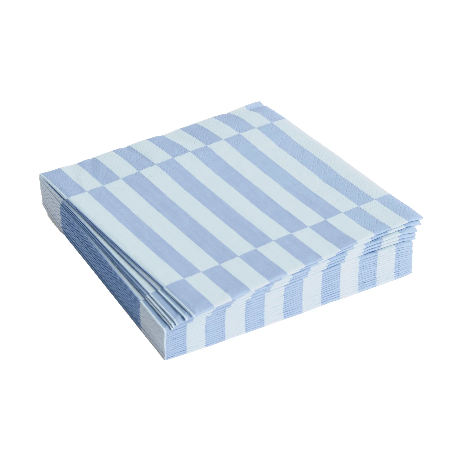 HAY Serviette Pattern Lunch Stripe cm Lot de 20 Light blue-dusty blue pillar