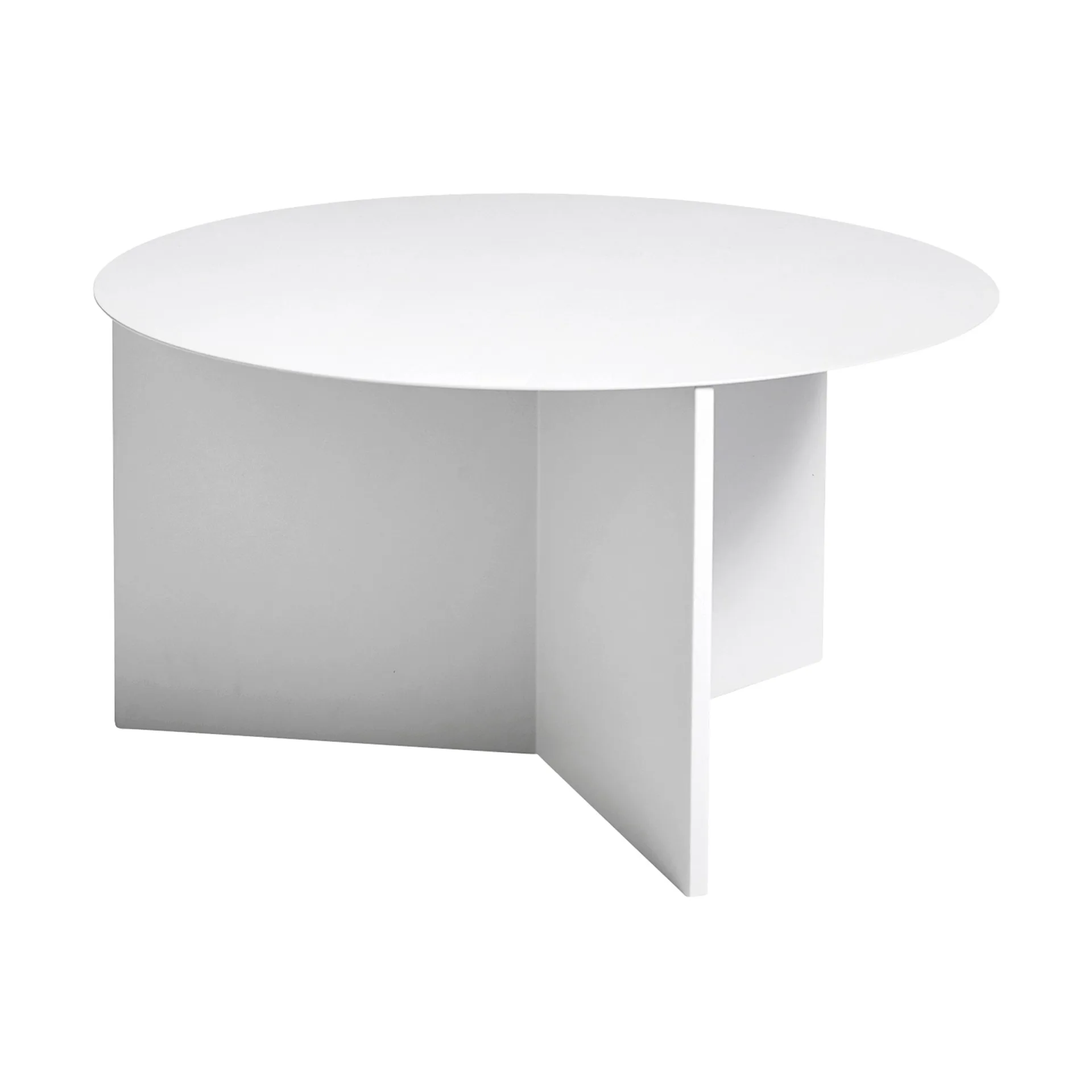 HAY Table basse Slit Ø White — vue 3