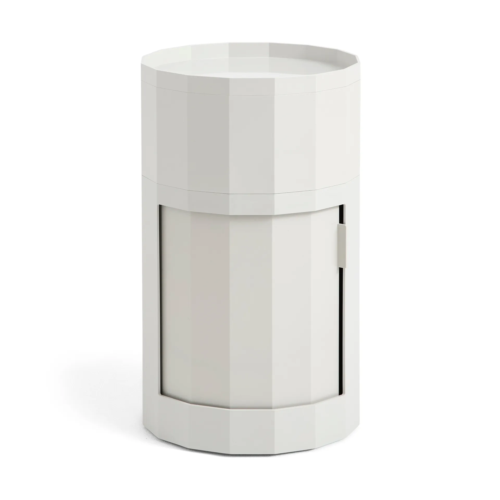 HAY Table d'appoint Facet Cabinet 101 Misty grey