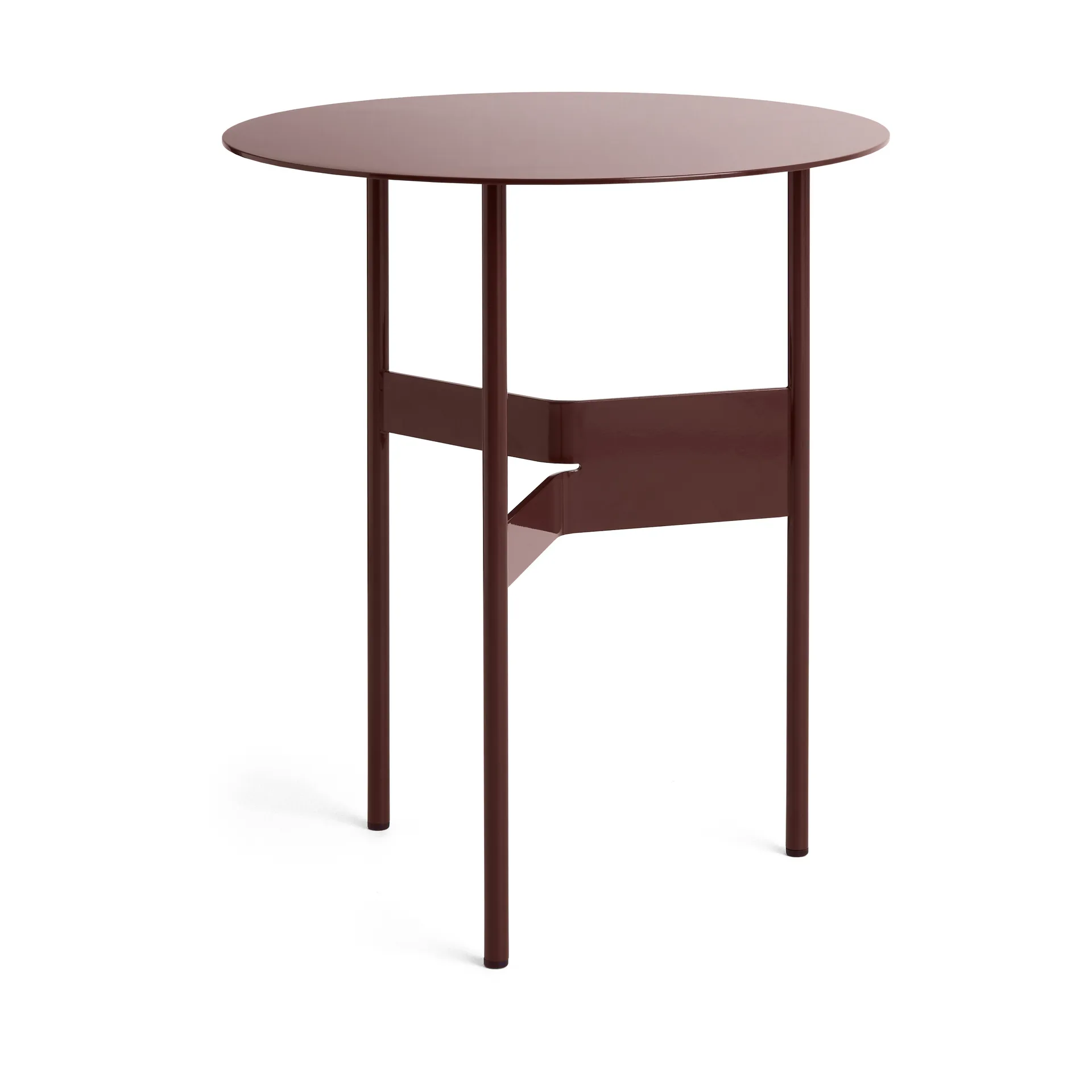 HAY Table d'appoint Shim coffee table Ø Bordeaux