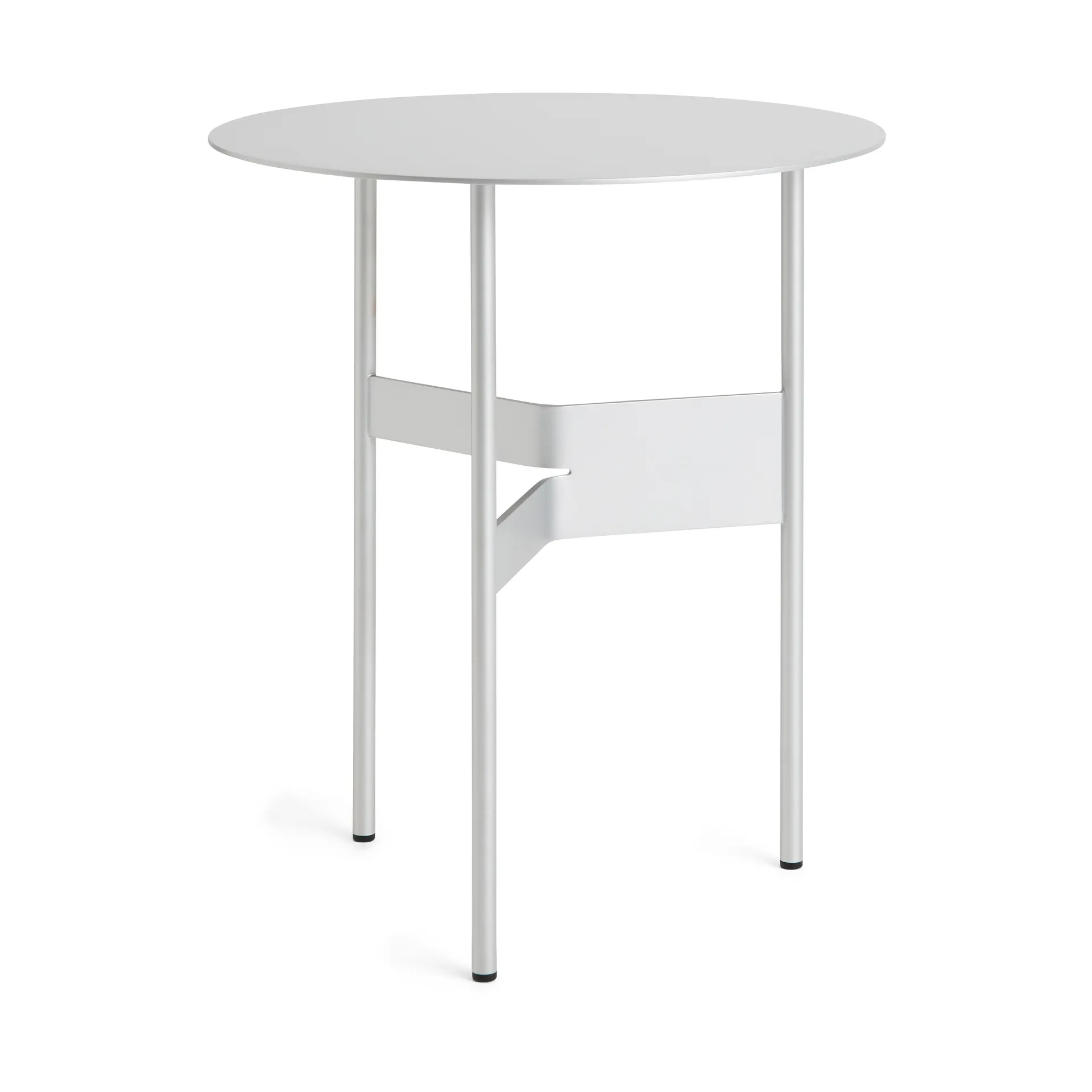HAY Table d'appoint Shim coffee table Ø Silver grey