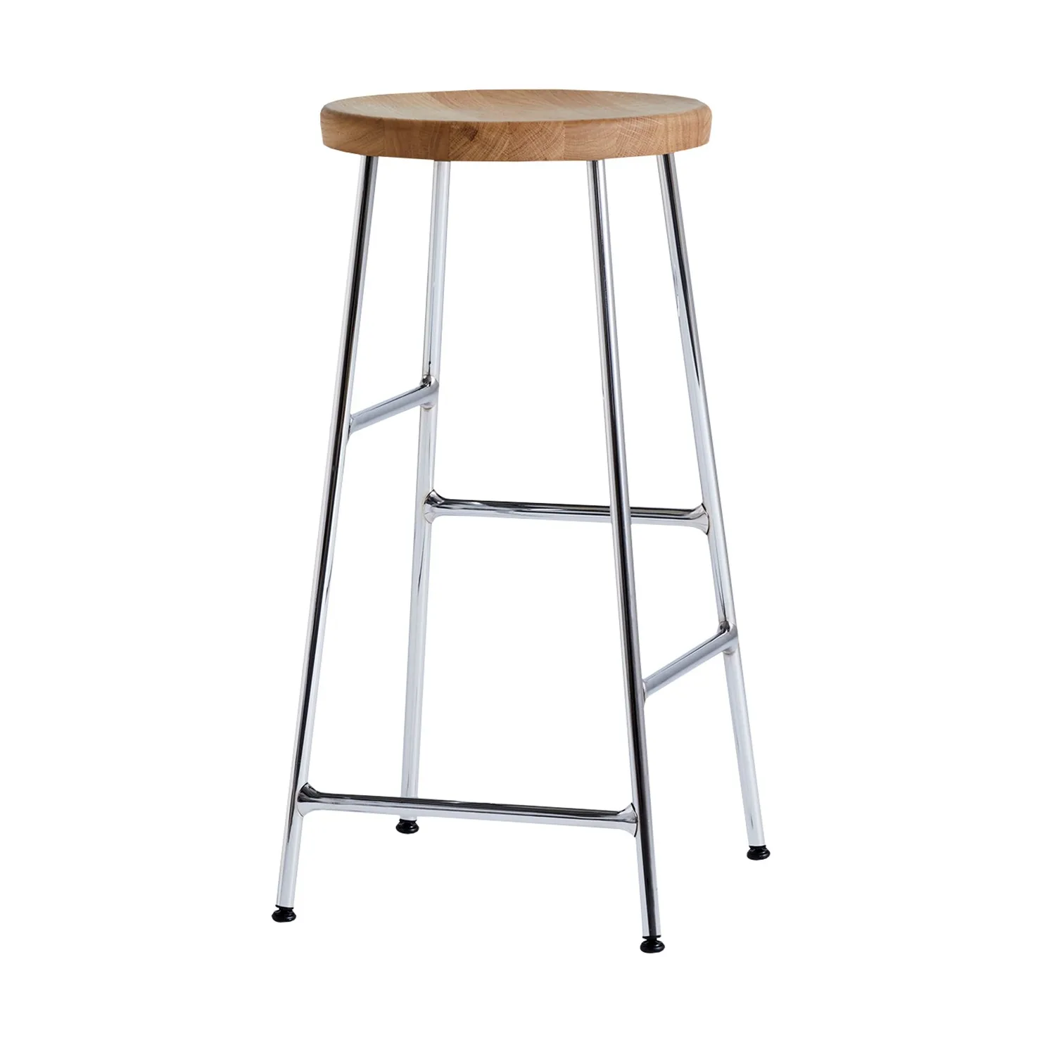HAY Tabouret de bar Cornet Oiled oak-chrome