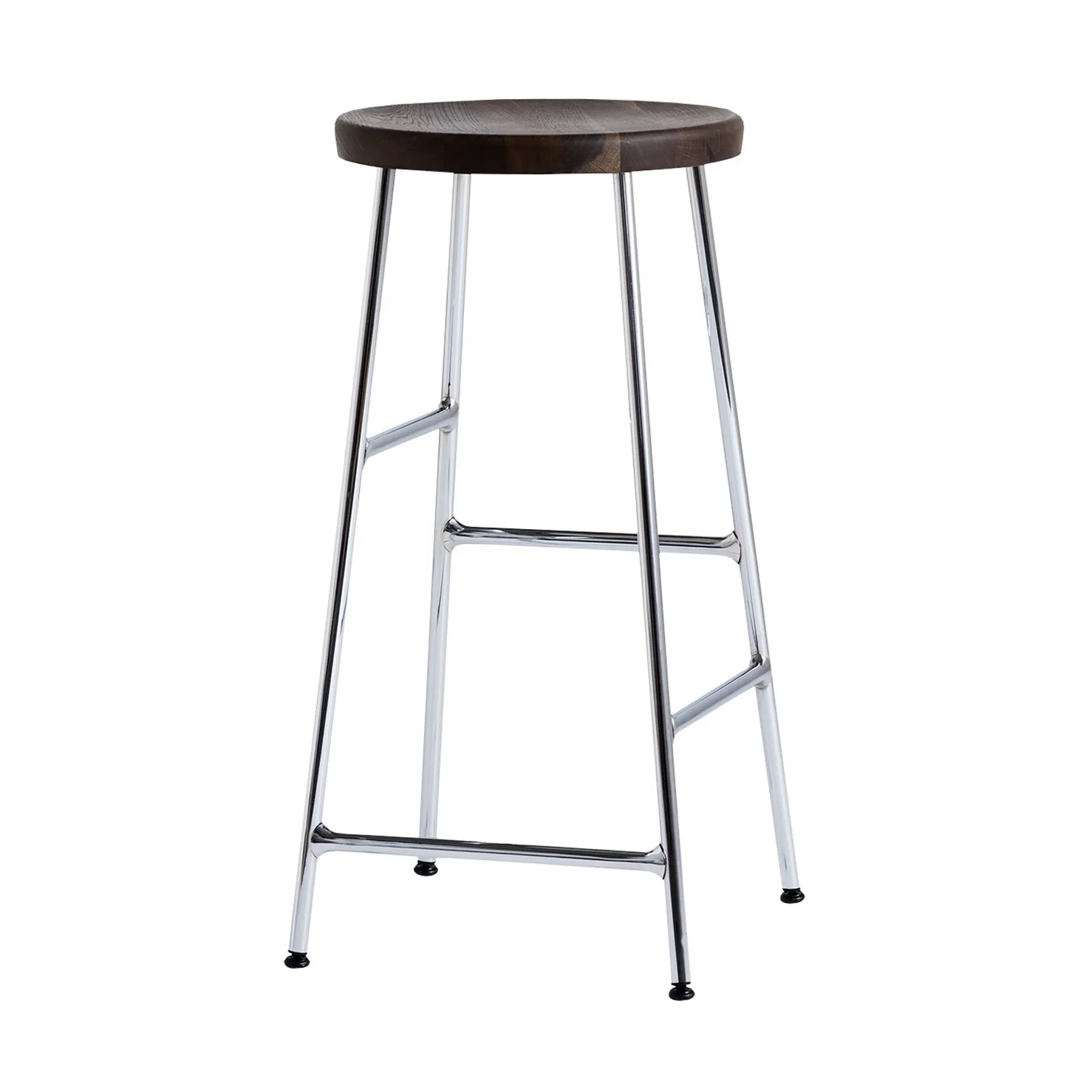 HAY Tabouret de bar Cornet Smoked oiled oak-chrome