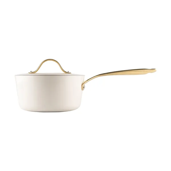 Heirol Royal Pearl saucepanna med lock Ø18 cm, Vit
