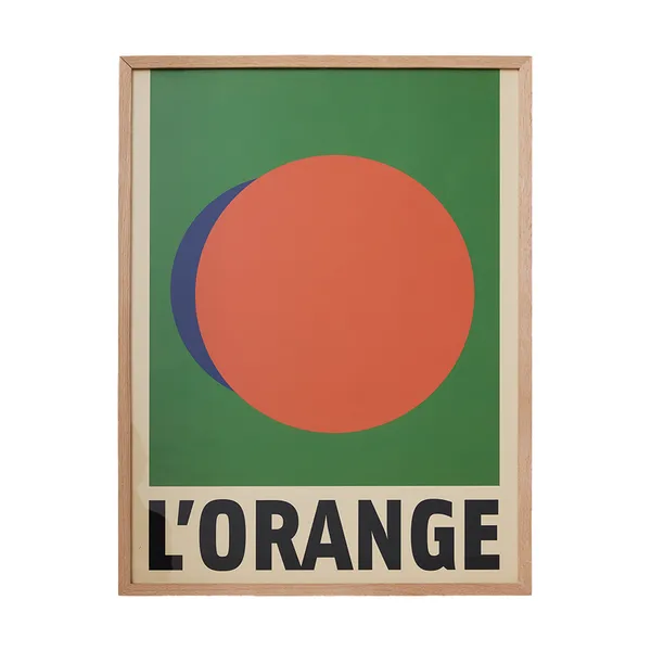 Framed artwork l'orange tavla